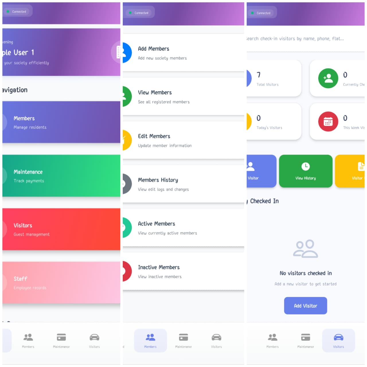 Society Management App project preview